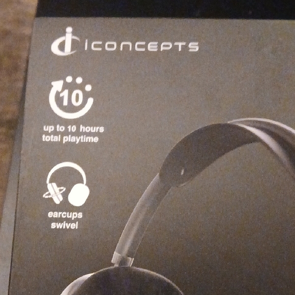 Black Wireless Headphones - Picture 2 of 3